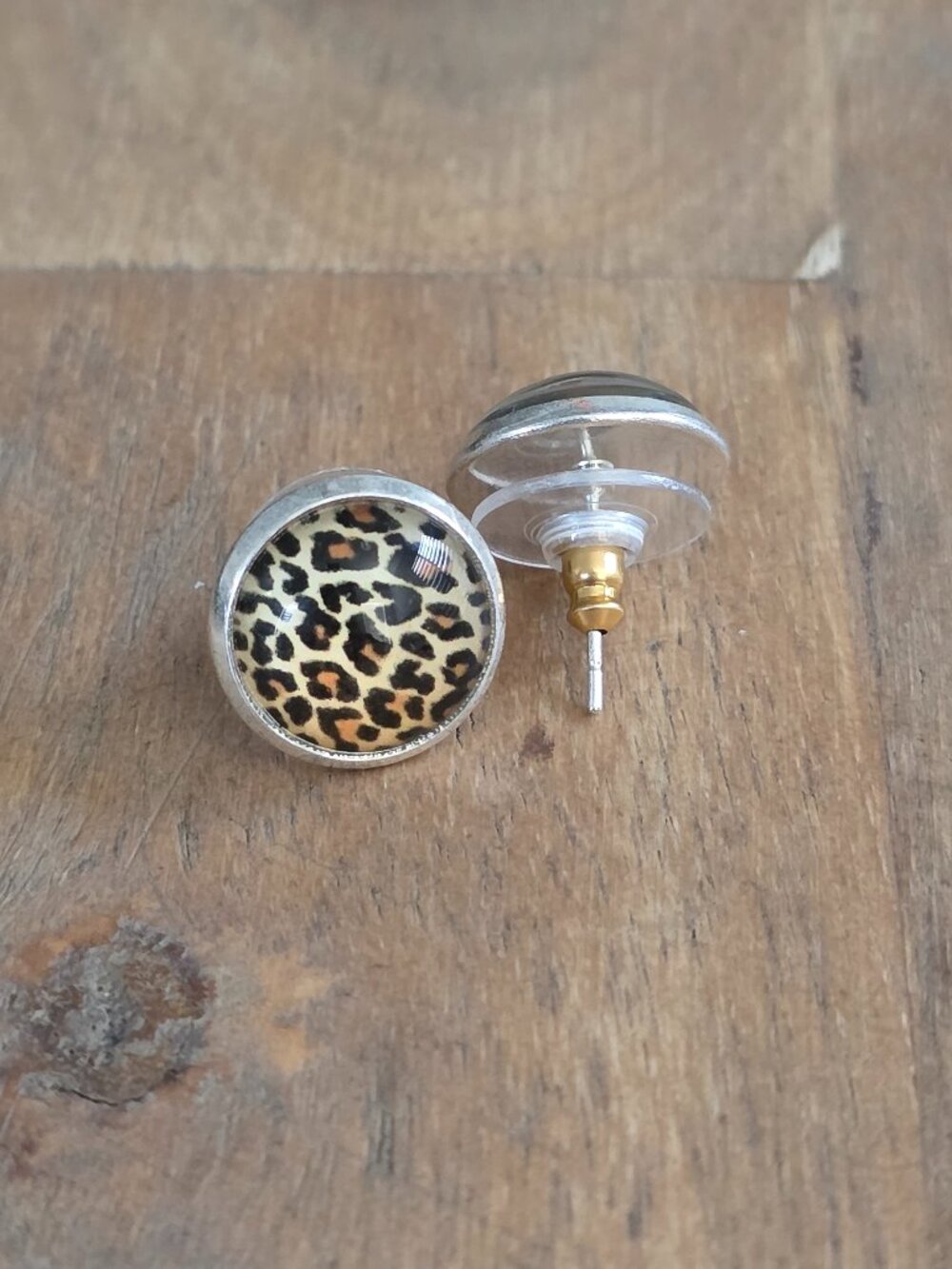 Leopard Studs, new